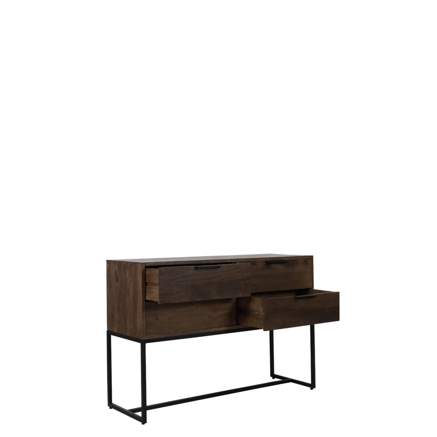 Side table 120x40x80 cm MEAVE hout mat donker bruin