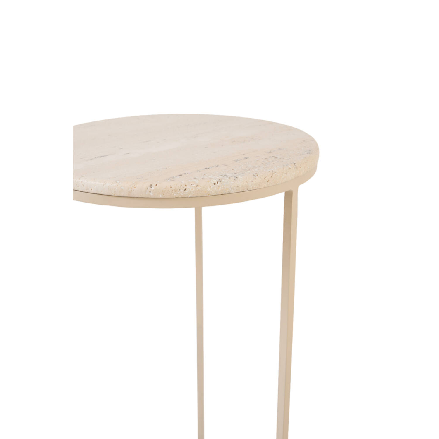 Pillar S/2 Ø32x82+Ø41x102 cm RICARDO travertine sand+beige