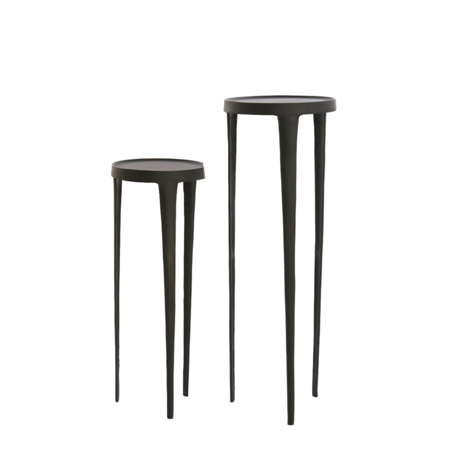Zuil S/2 Ø30x80+Ø35x100 cm TOBIAS zwart