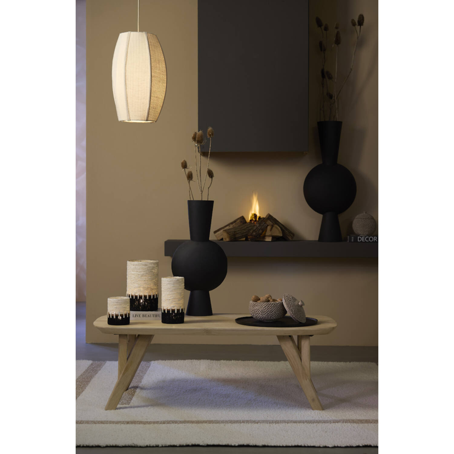 Coffee table 120x65x40 cm QUENZA mango wood natural