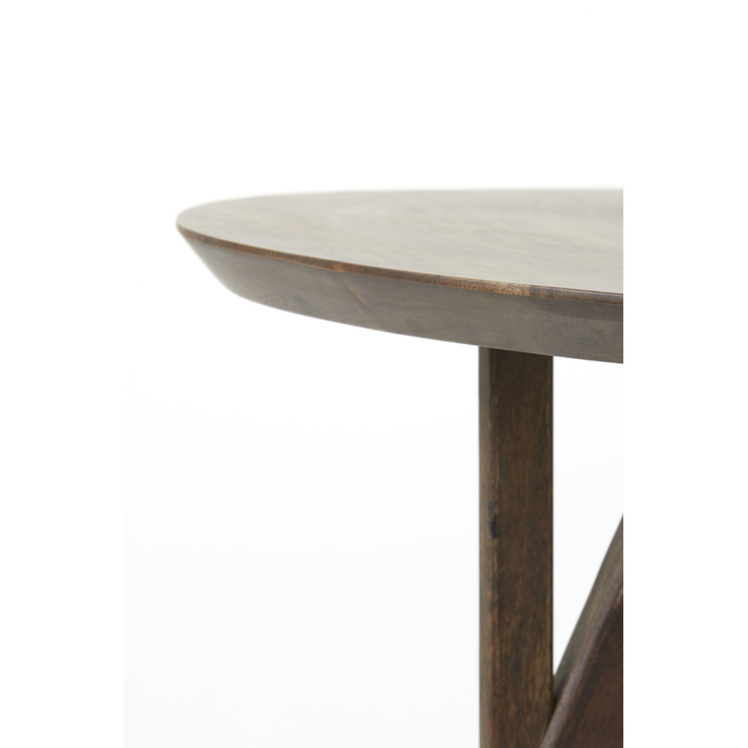 Eettafel Ø140x76 cm QUENZA acacia hout bruin