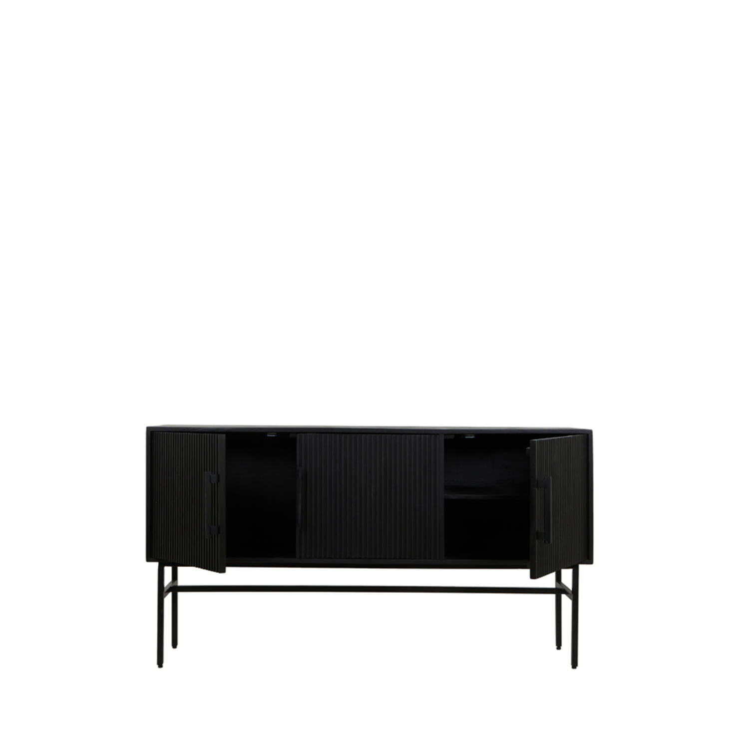 Cabinet 150x40x80 cm ABAGE wood black