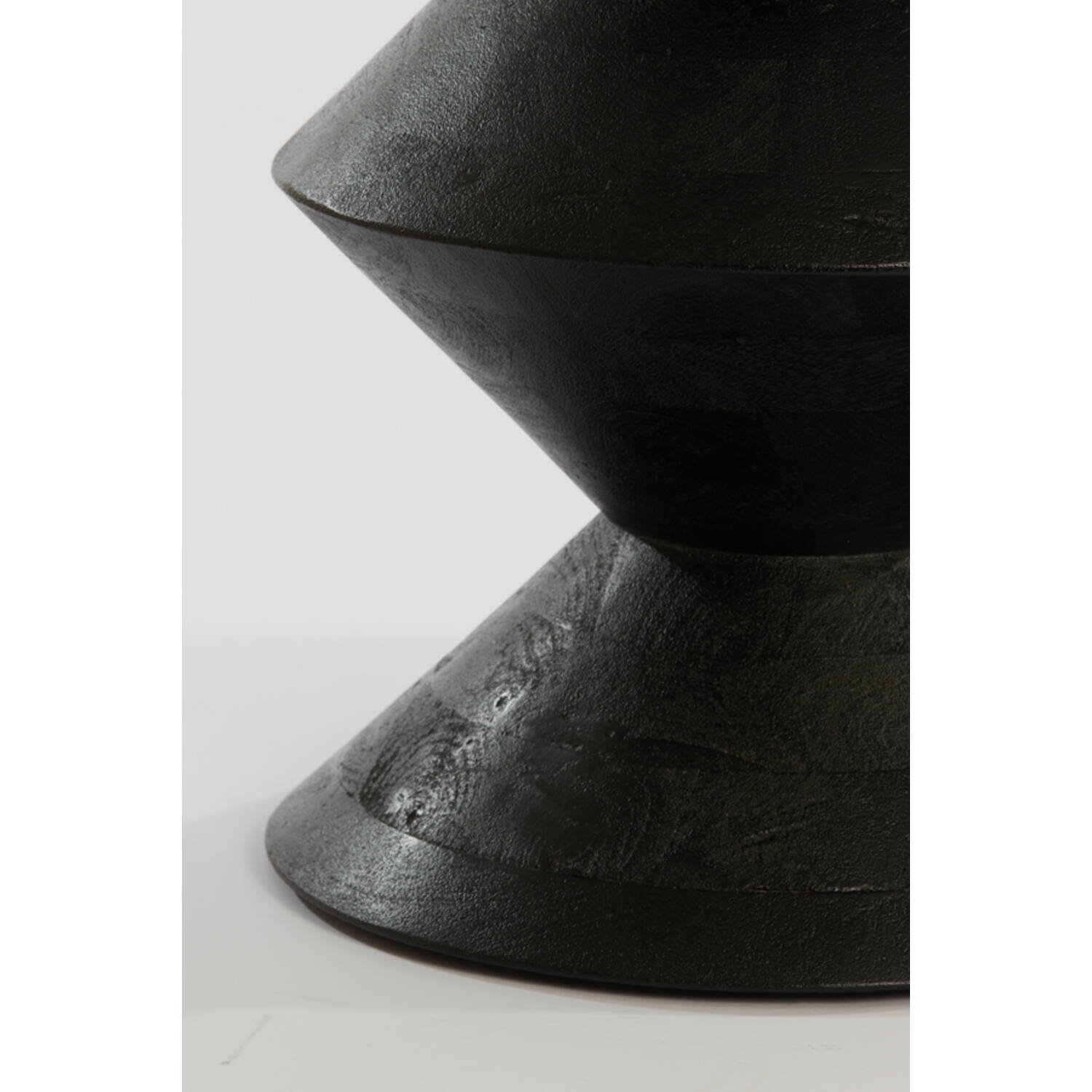 Side table Ø45x60 cm LARUS mango wood matt black
