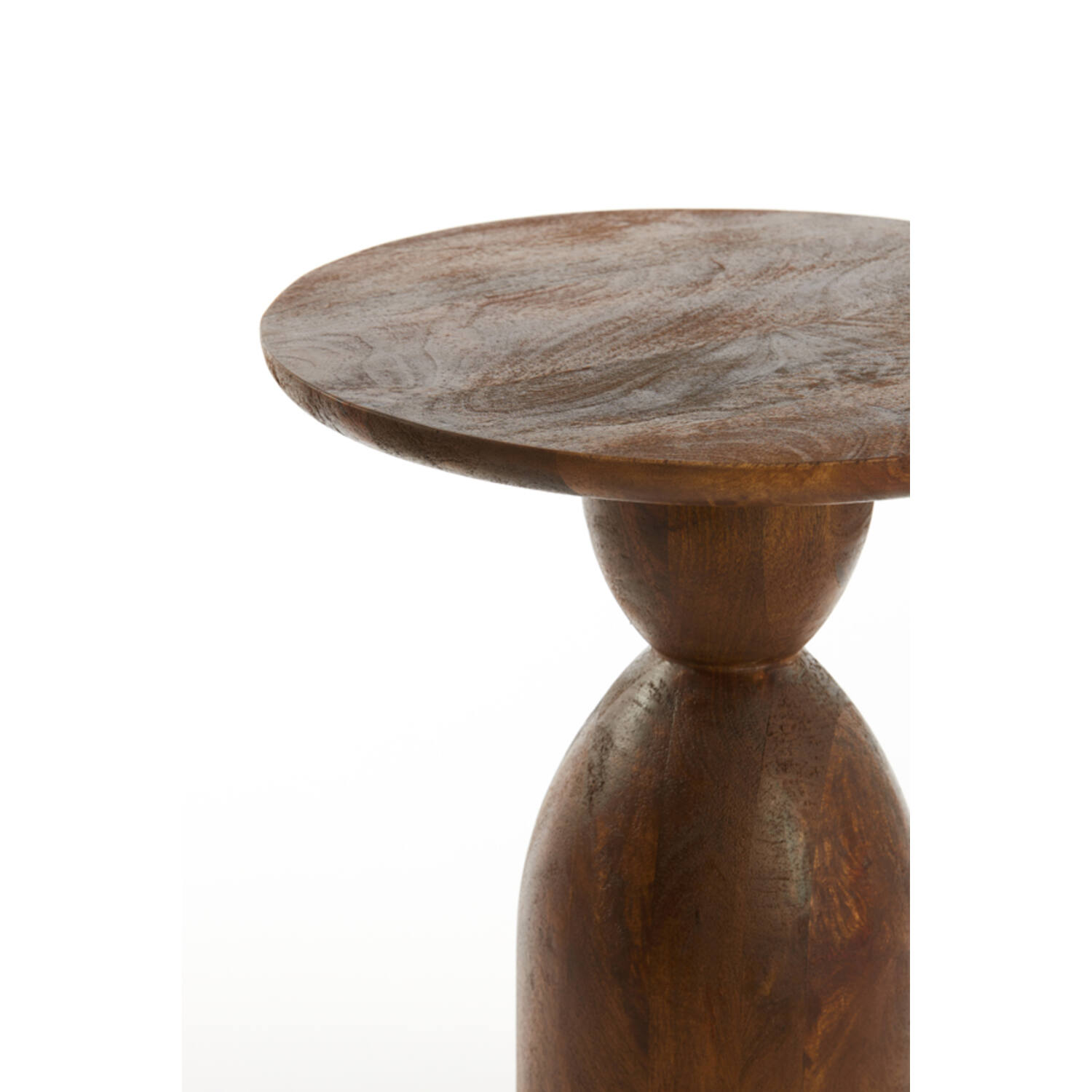 Side table Ø40x50 cm TORIR mango wood brown