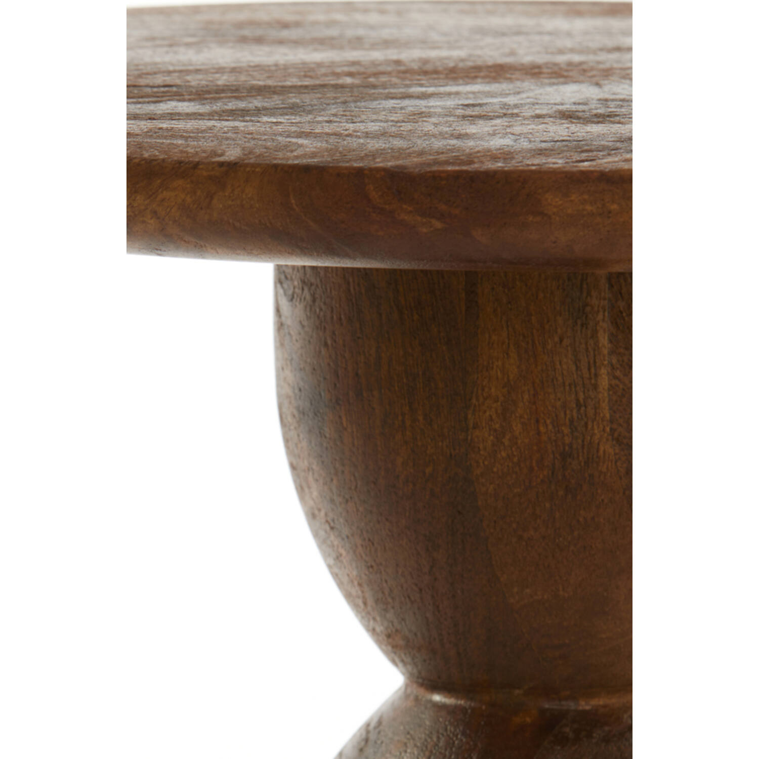 Side table Ø40x50 cm TORIR mango wood brown