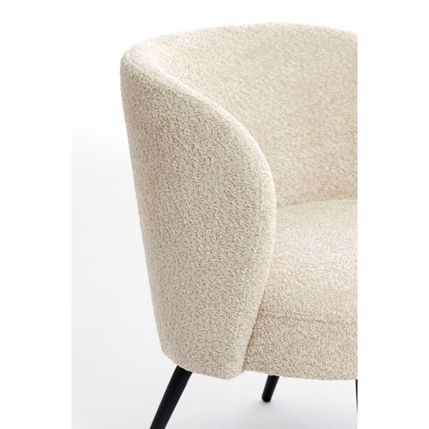Stoel 68x67x72 cm DIEYDA beige-zwart