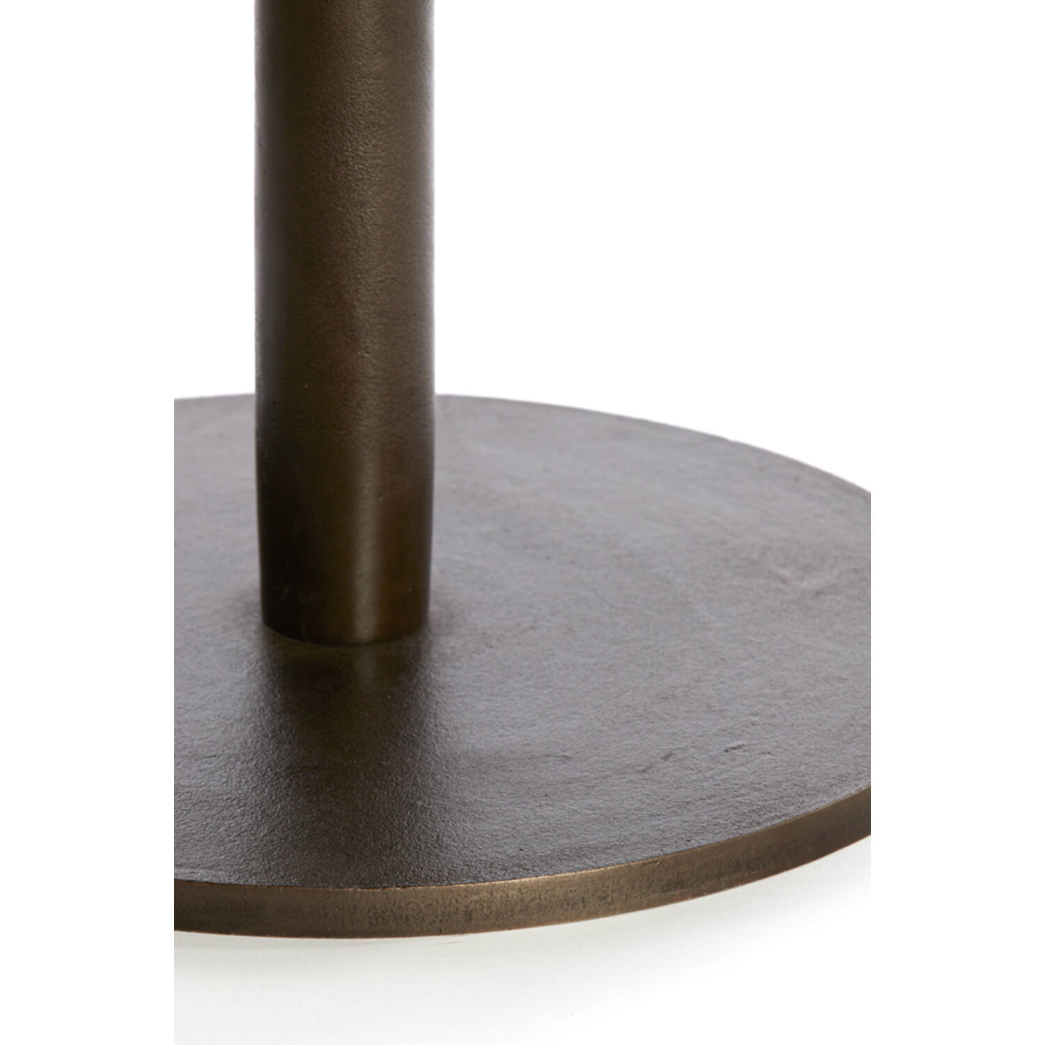 Coffee table Ø76x36 cm PAZO dark brown marble+dark brown