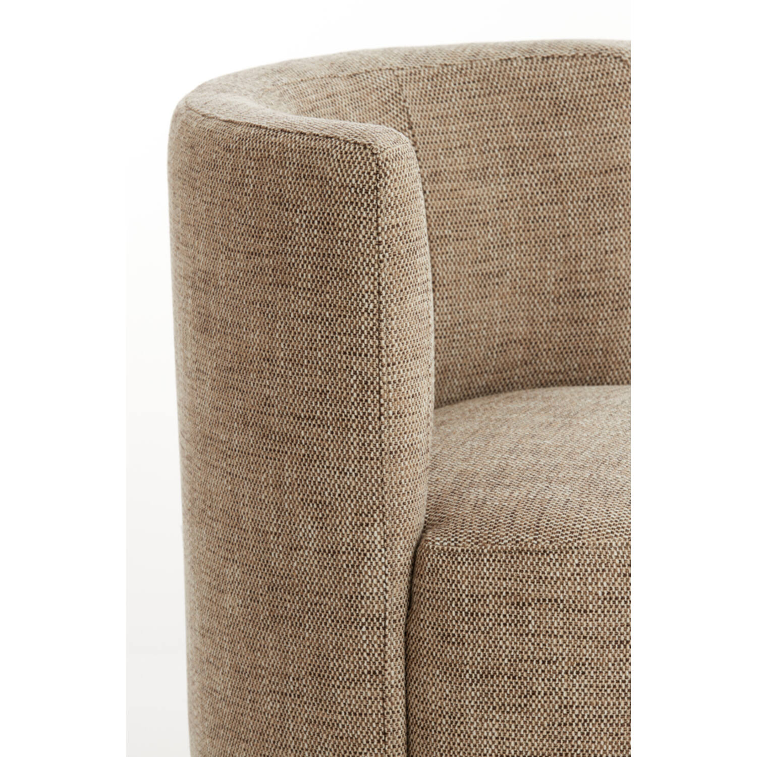 Stoel 65x65x78 cm KAMOVA bruin-crème