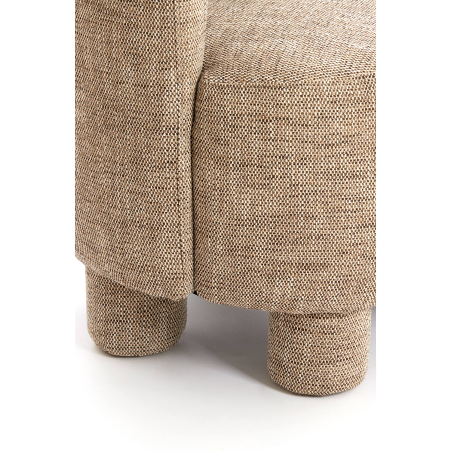 Stoel 65x65x78 cm KAMOVA bruin-crème