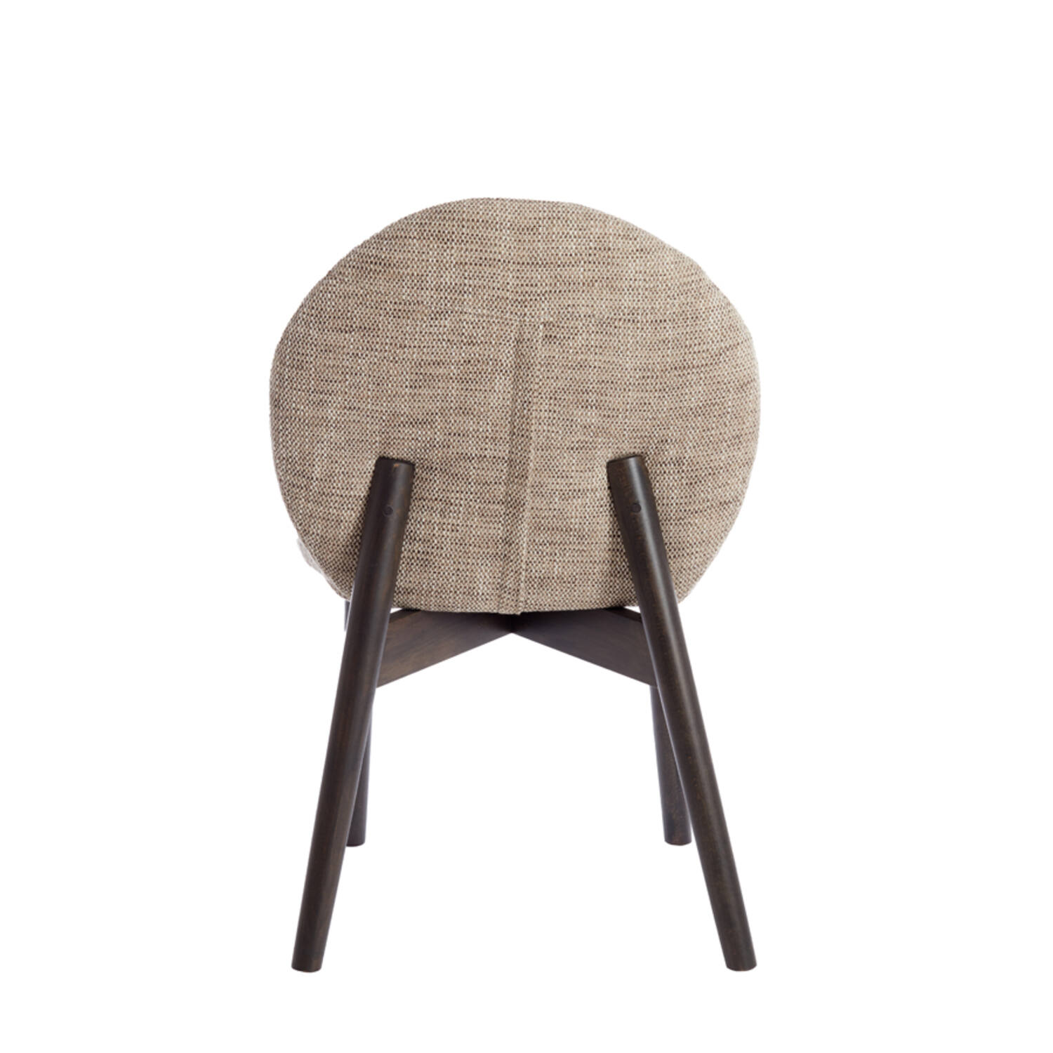 Eetkamerstoel 59x50x83 cm SINOSA bruin-crème+hout dnkr bruin