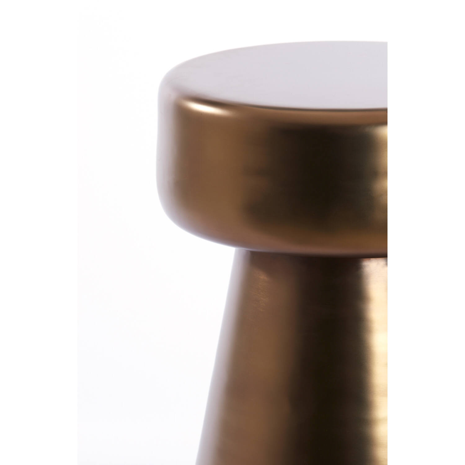 Bijzettafel Ø29x47 cm DAKWA glanzend bruin brons