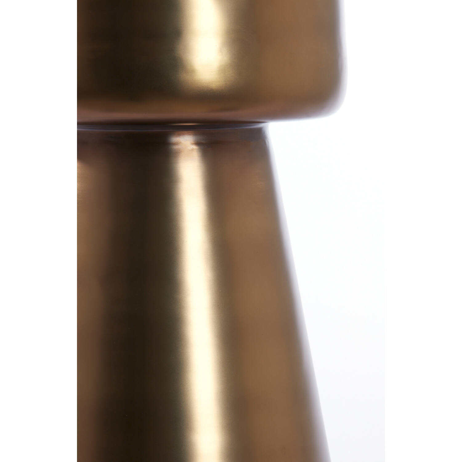 Bijzettafel Ø29x47 cm DAKWA glanzend bruin brons