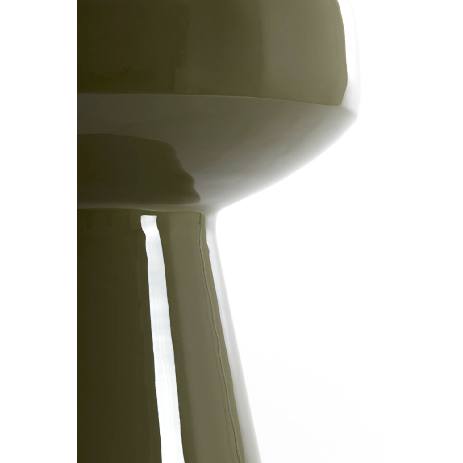 Side table Ø38x42 cm DAKWA shiny dark olive green