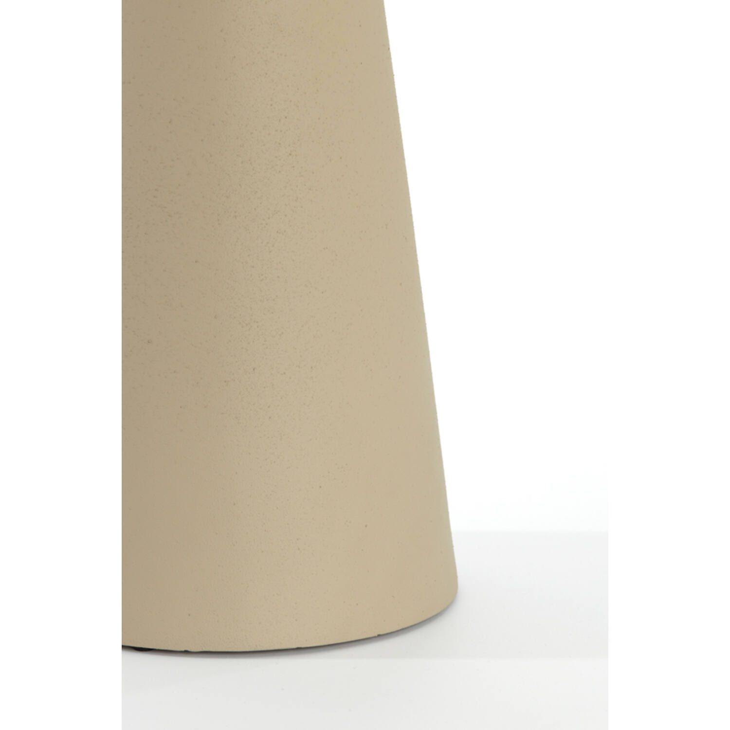 Bijzettafel 28x28x53 cm ABALA mat crème