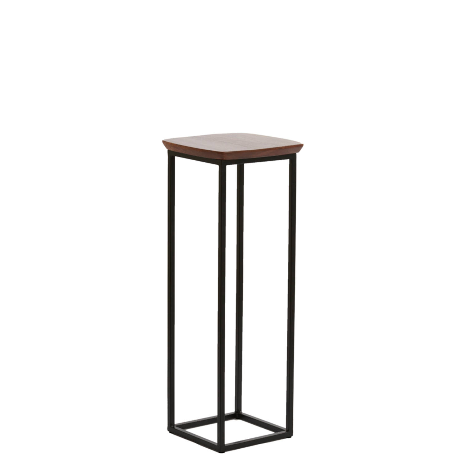 Zuil S/2 30x30x80+35x35x100 cm QUENZA acacia hout bruin+zwrt