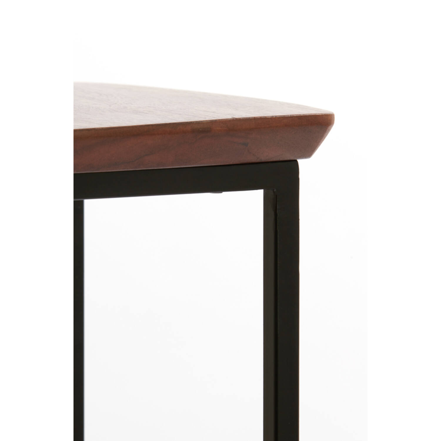 Zuil S/2 30x30x80+35x35x100 cm QUENZA acacia hout bruin+zwrt