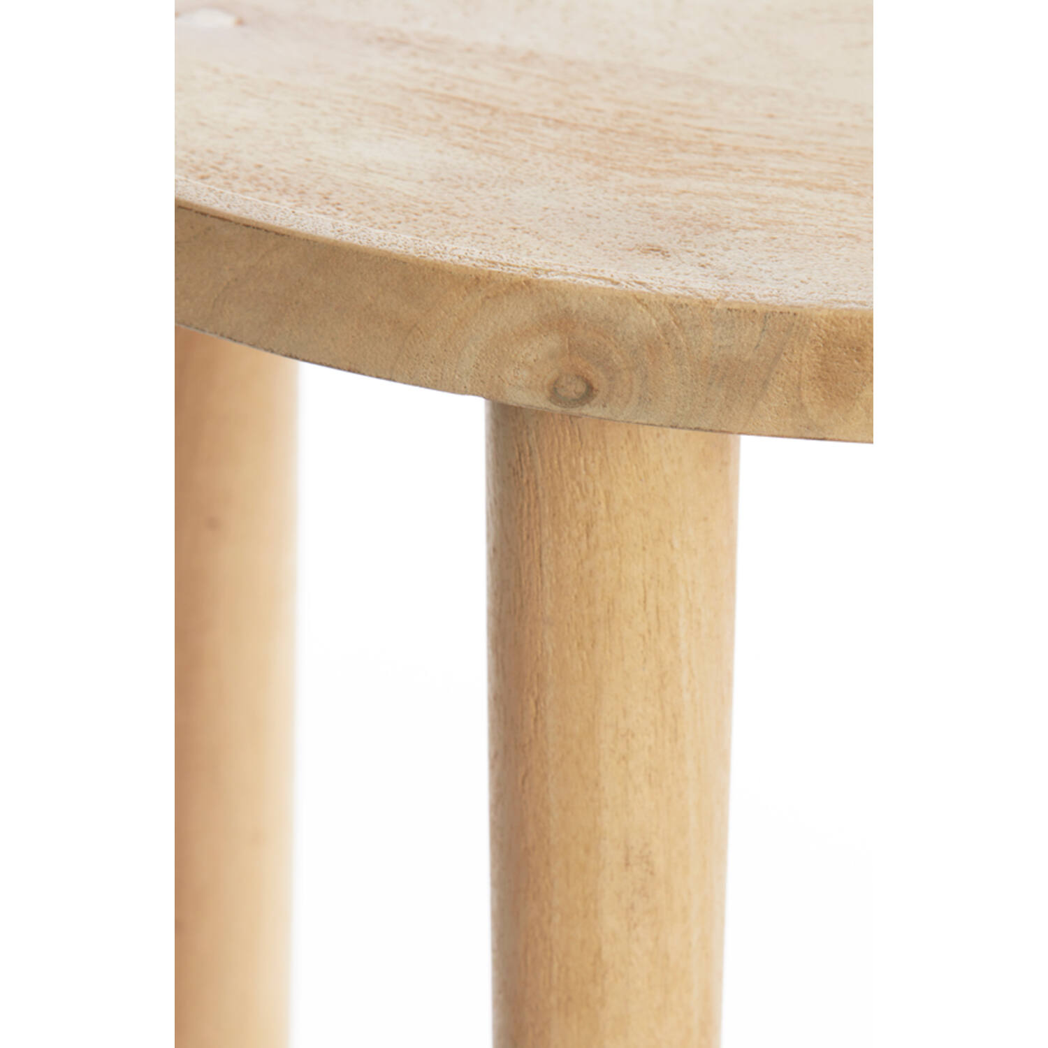 Bijzettafel Ø49x49 cm QIANO mango hout naturel