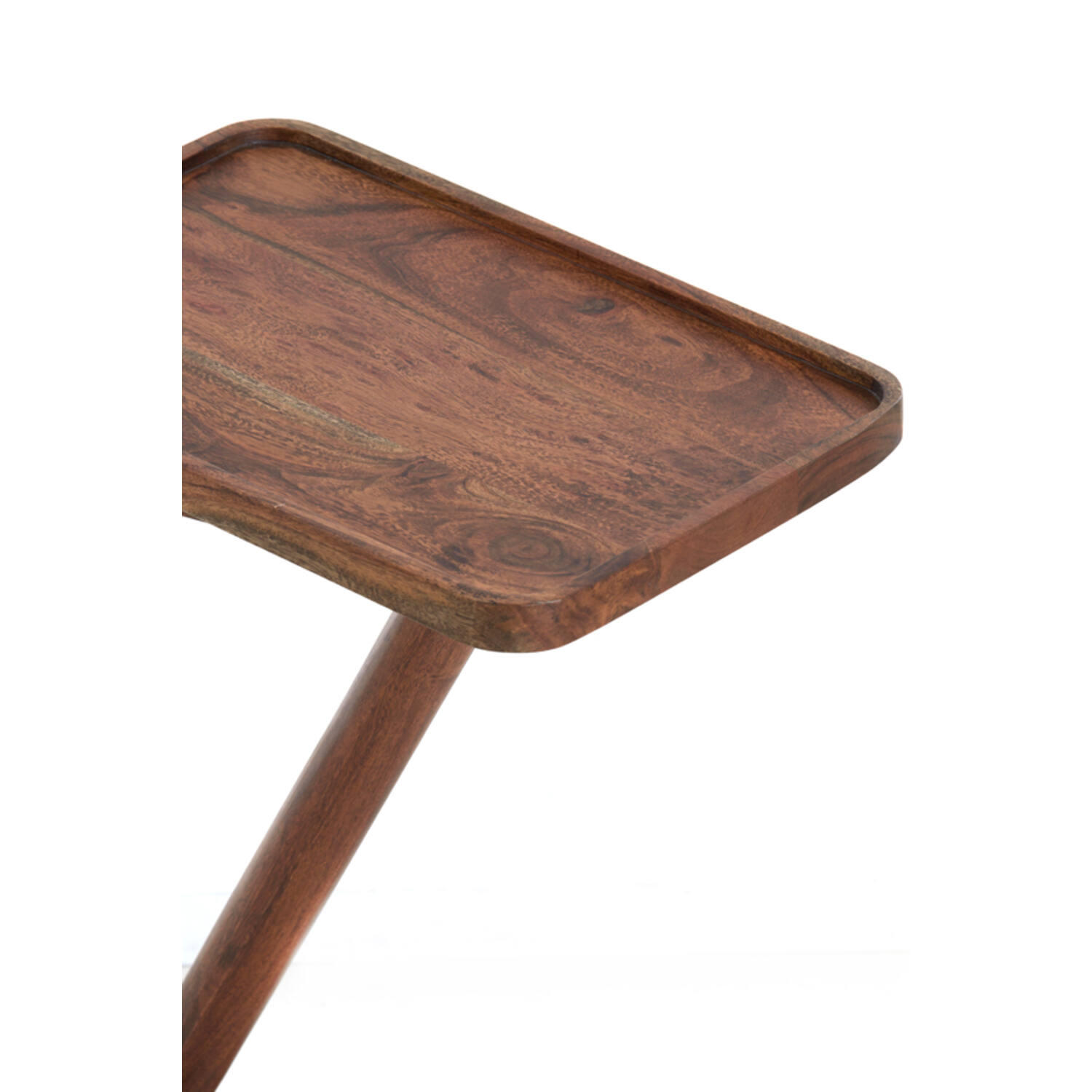Side table 45x42x63 cm QIANO acacia wood brown