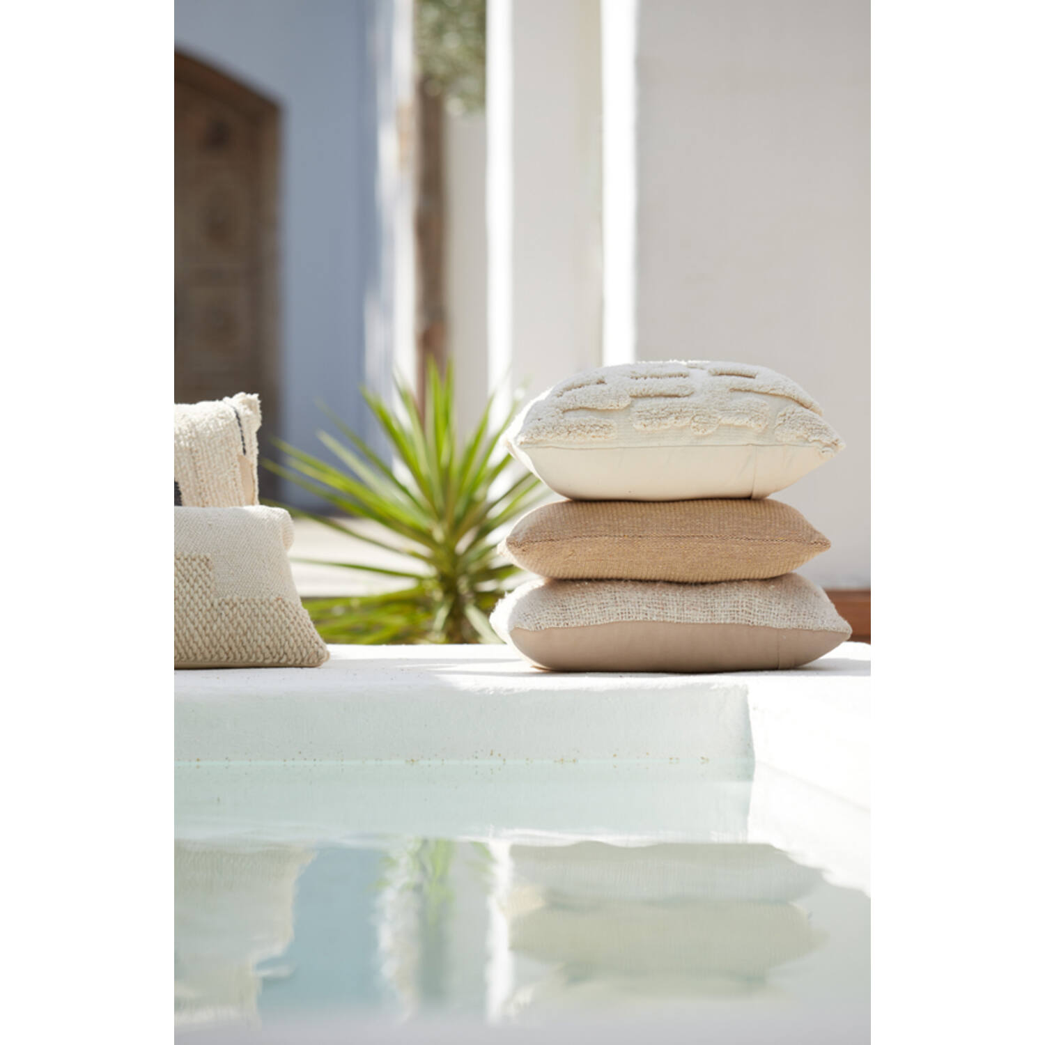 Kussen 45x45 cm SARMI crème