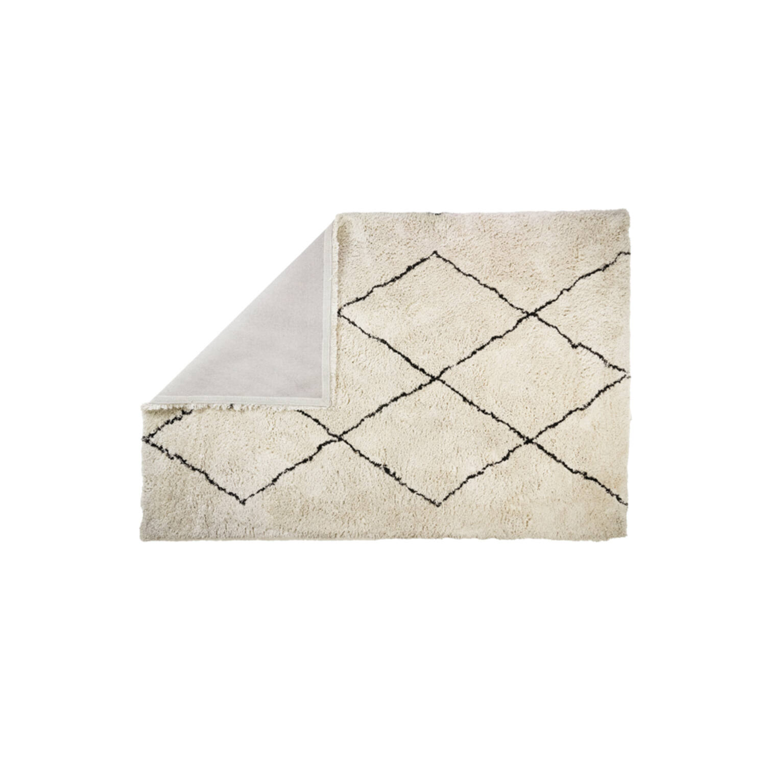Vloerkleed 300x200 cm XAMURI naturel-zwart