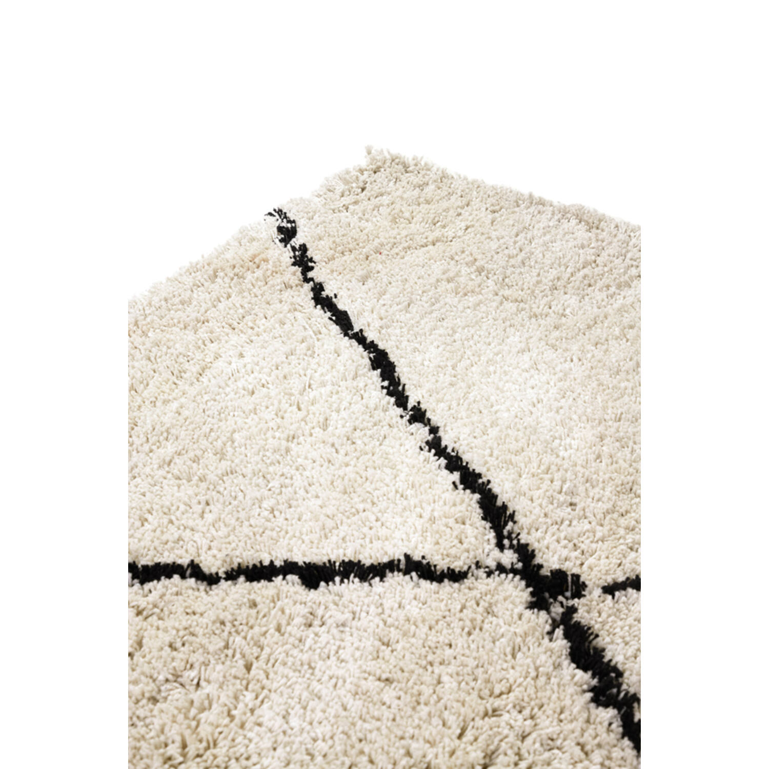 Vloerkleed 300x200 cm XAMURI naturel-zwart