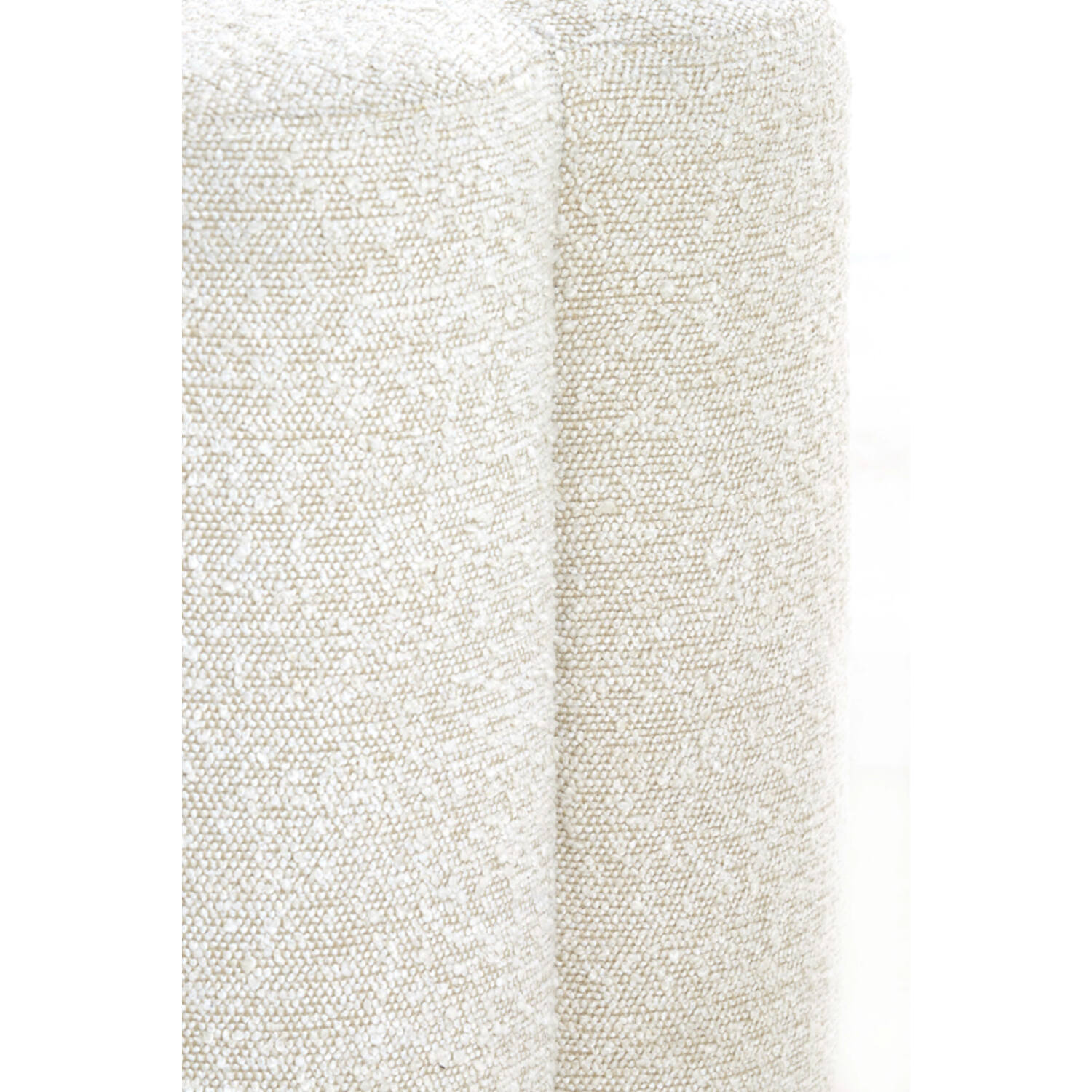 Poef 38x38x45 cm NALANI bouclé crème