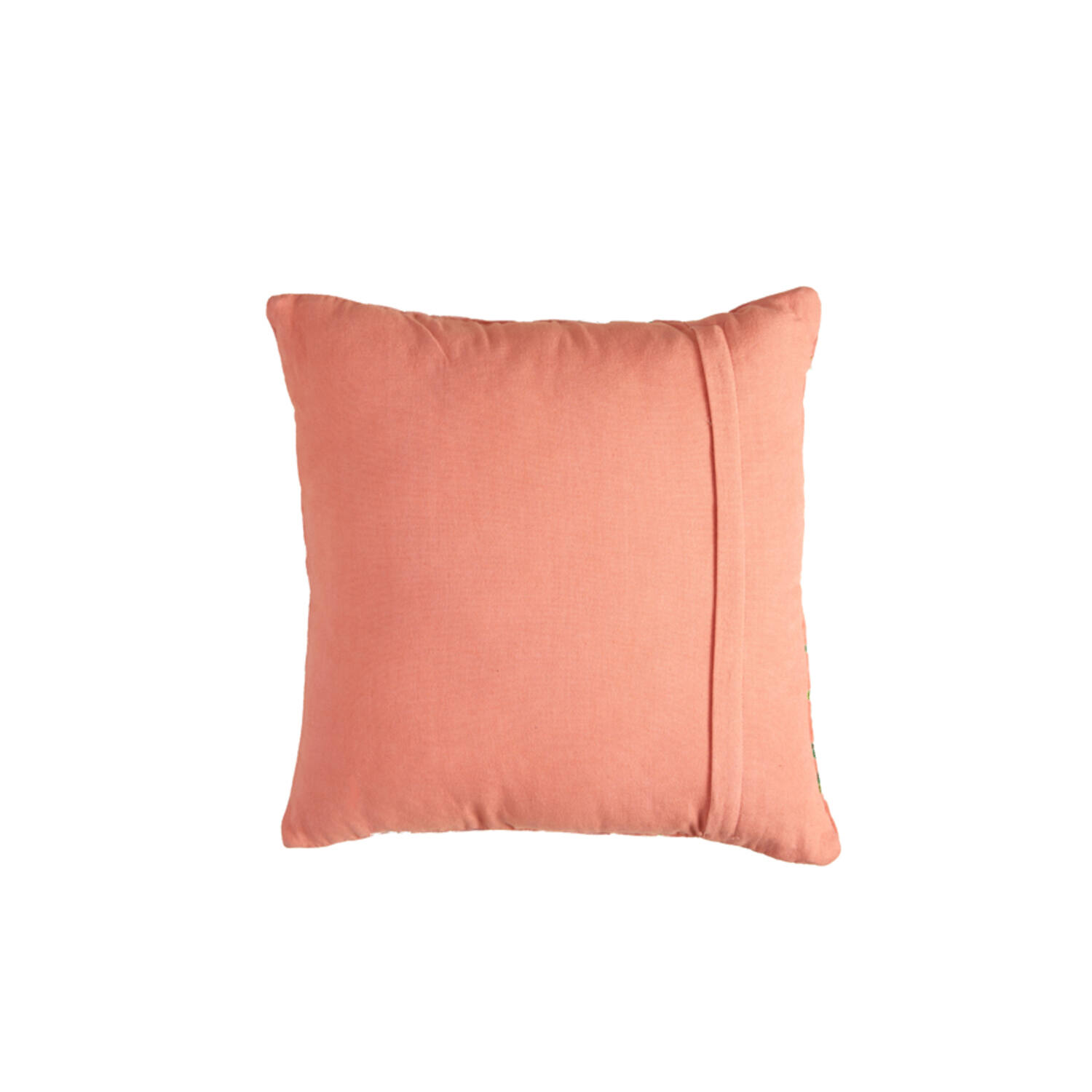 Kussen 45x45 cm TOMBA groen+koraal