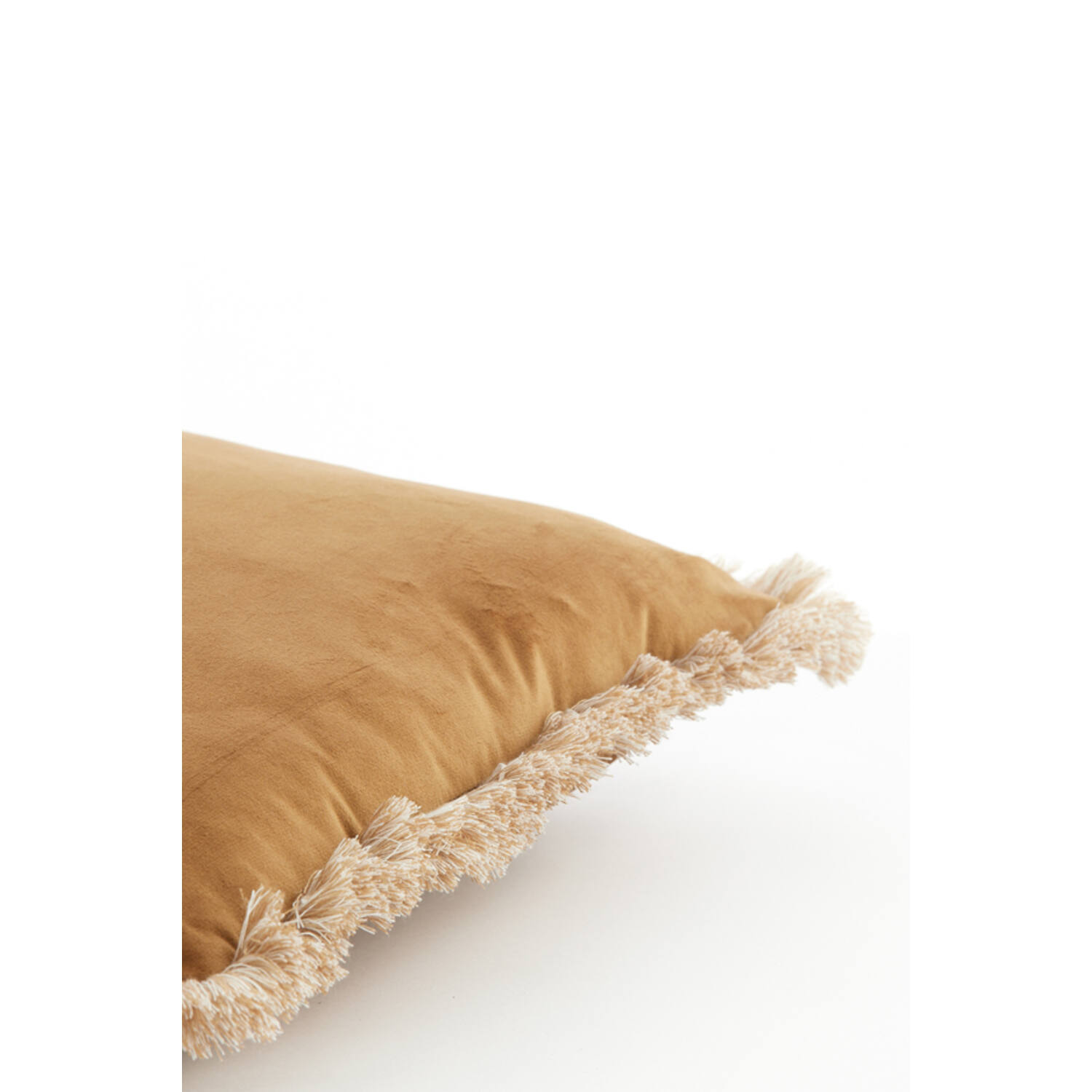 Kussen 45x45 cm LIENA velvet brons-zand