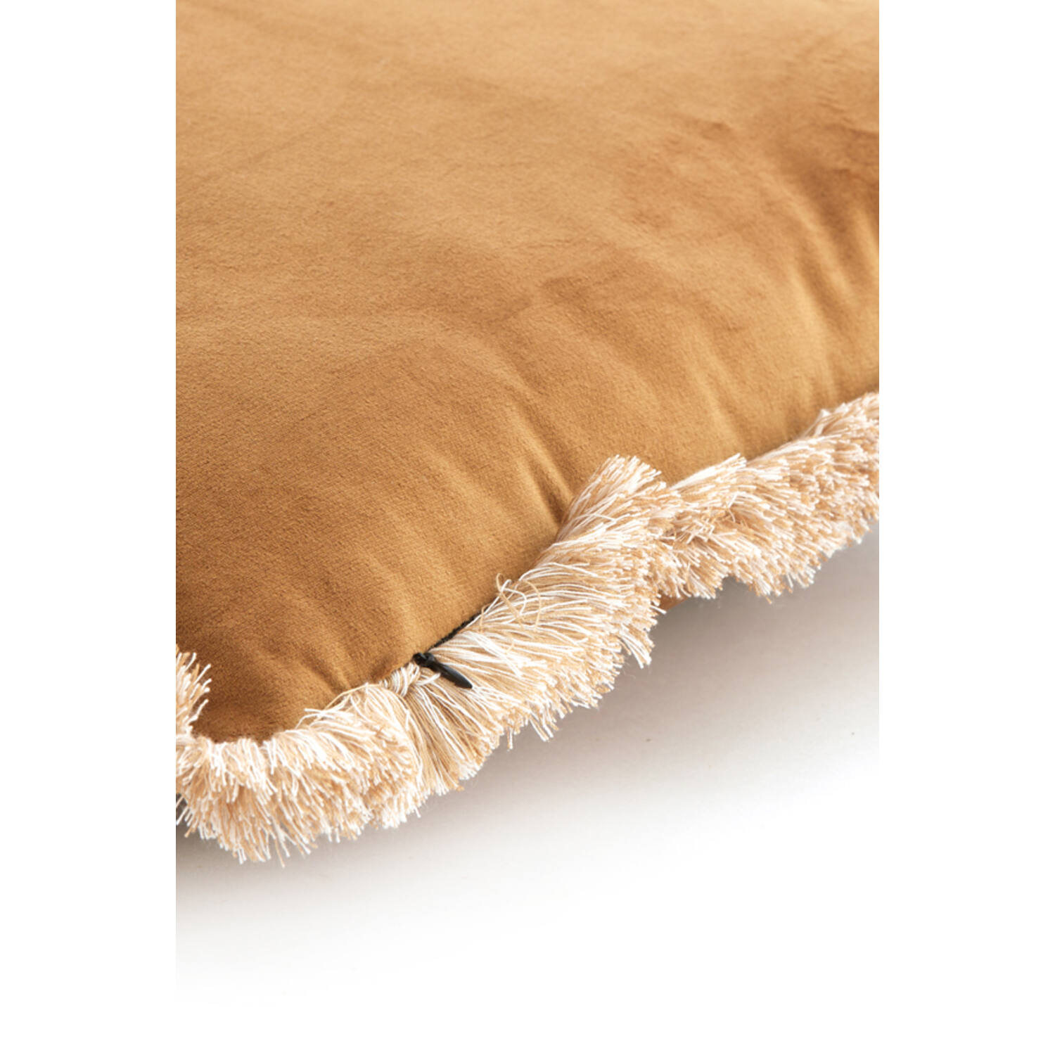 Kussen 60x30 cm LIENA velvet brons-zand