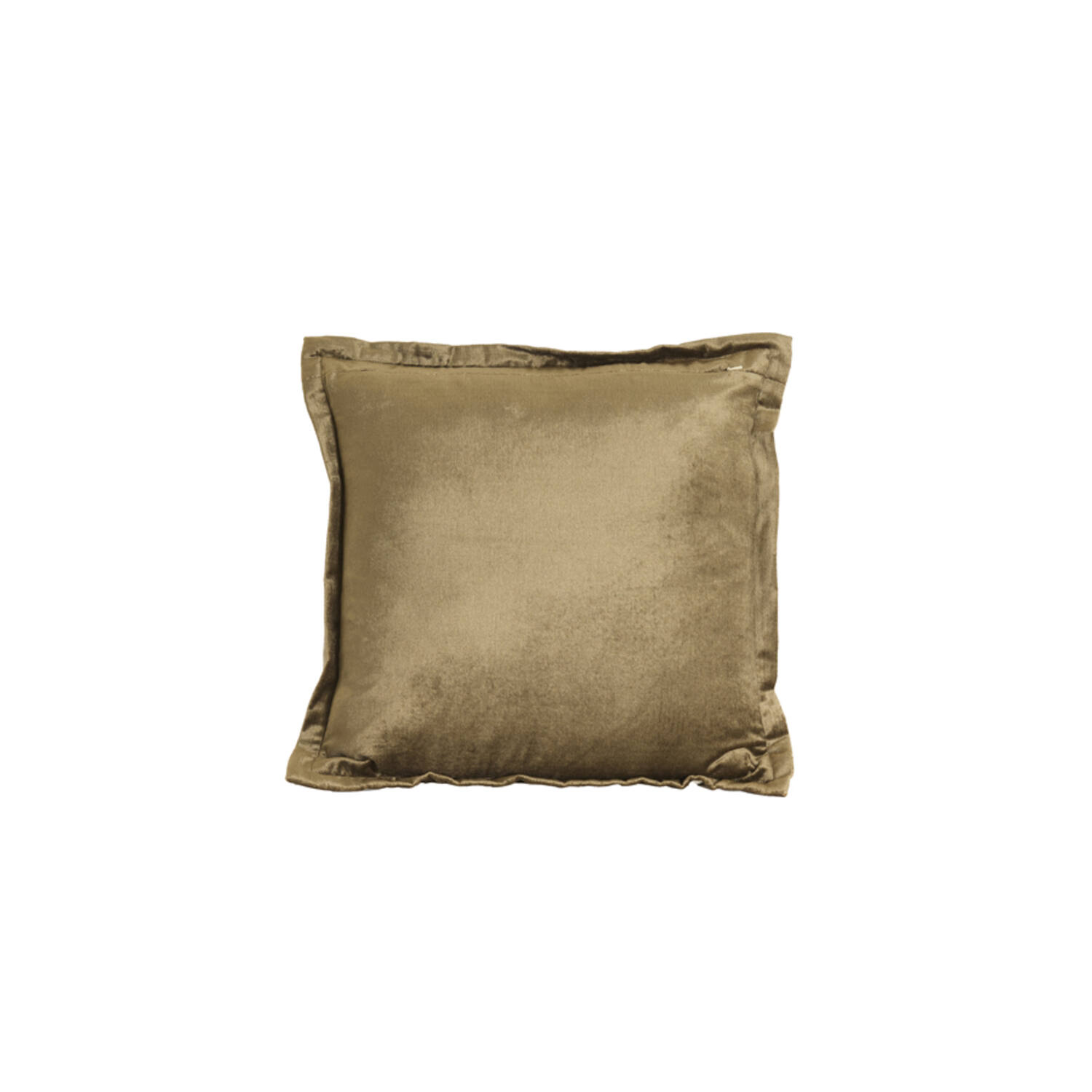 Kussen 45x45 cm BAXLEY velvet groen+linnen naturel