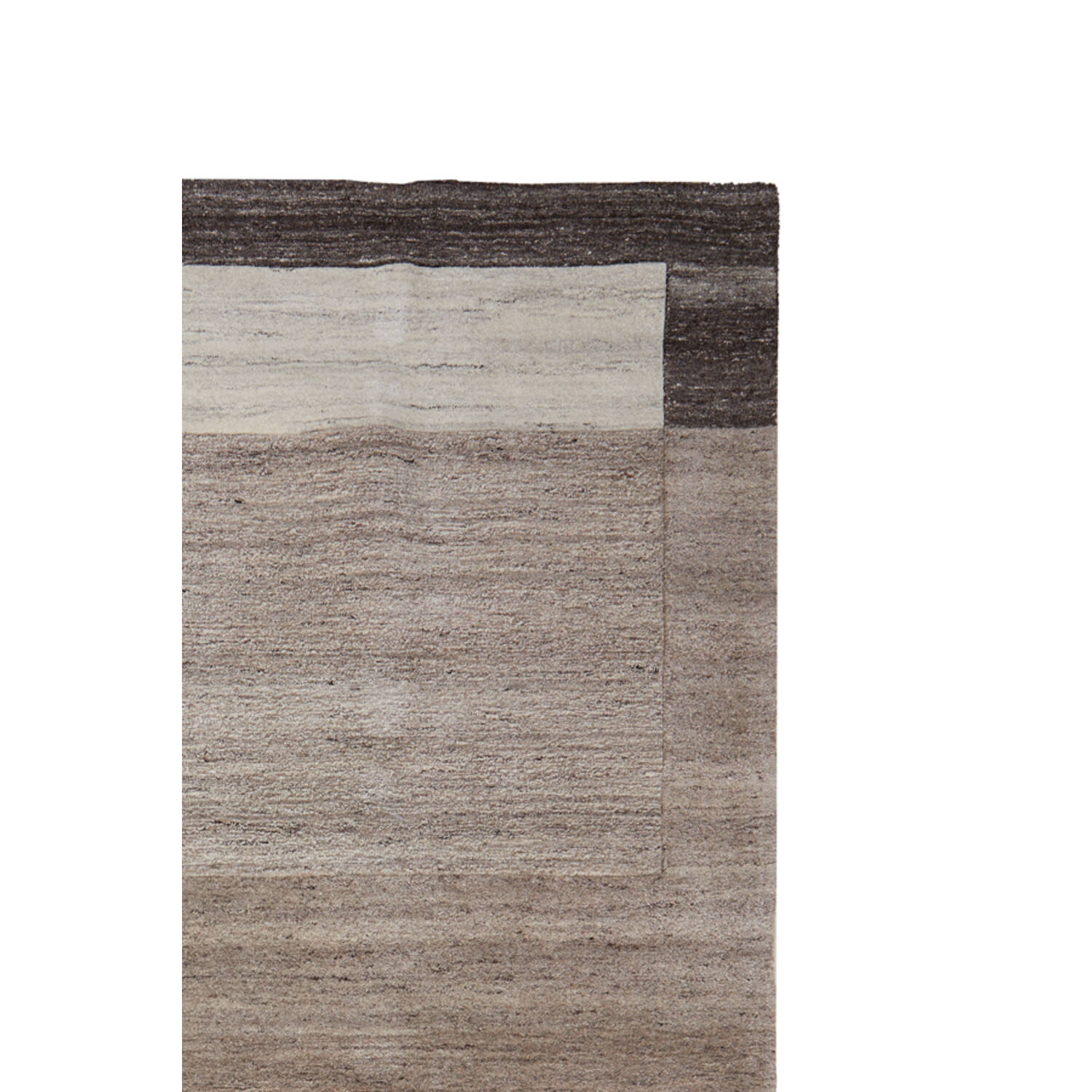 Vloerkleed 200x300 cm ALMAO wol beige+donker bruin