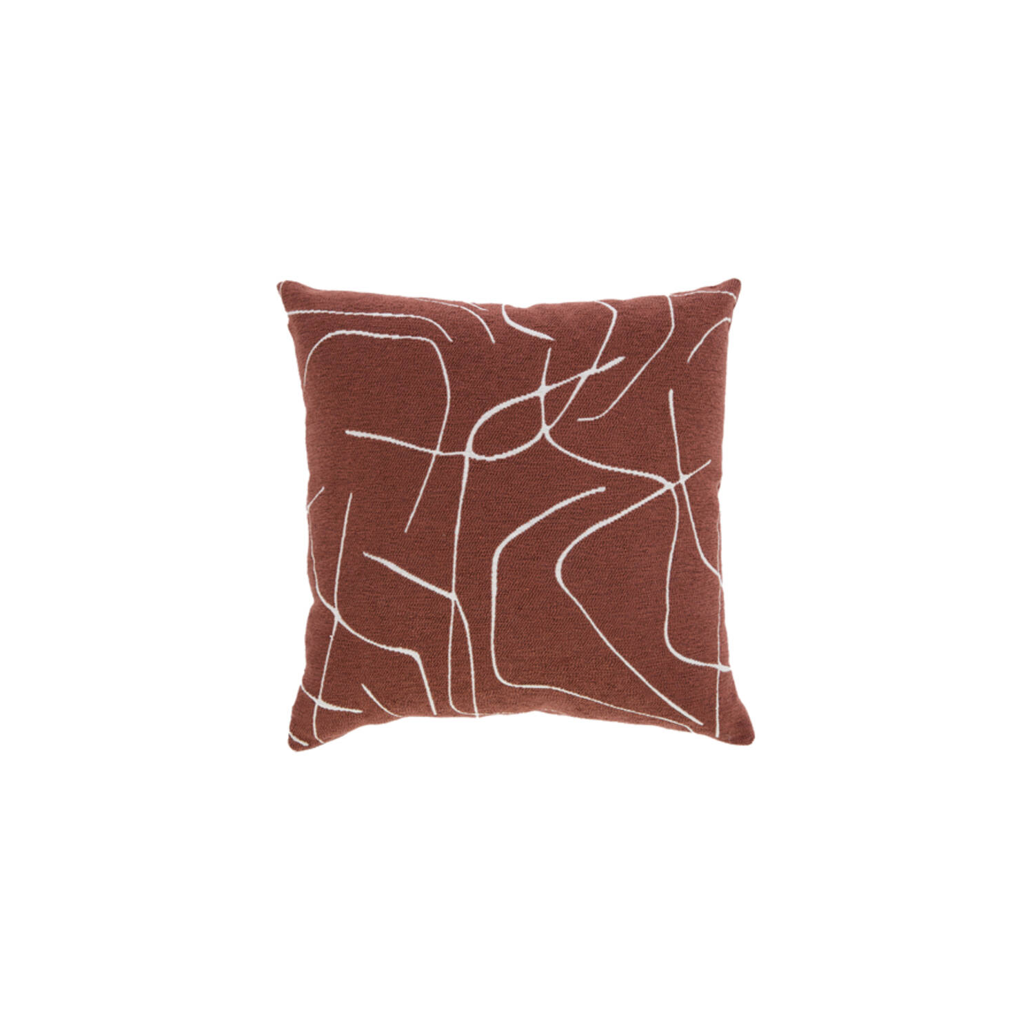 Cushion 45x45 cm ROYCE terra-white