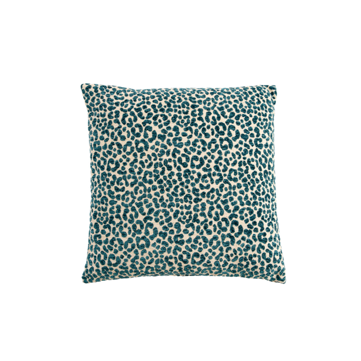 Cushion 45x45 cm SAFFORD sand+petrol feather filled