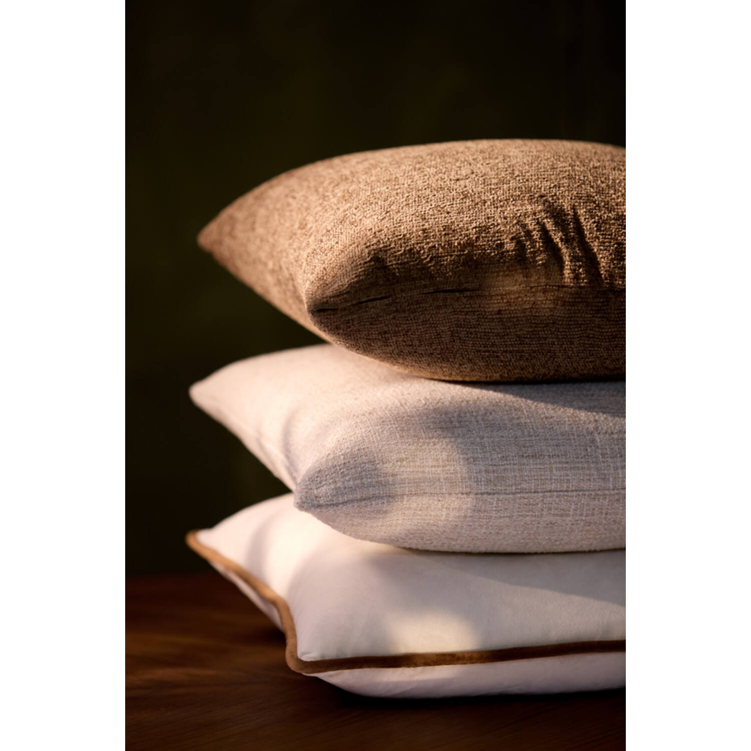 Cushion 45x45 cm ELYRIA taupe