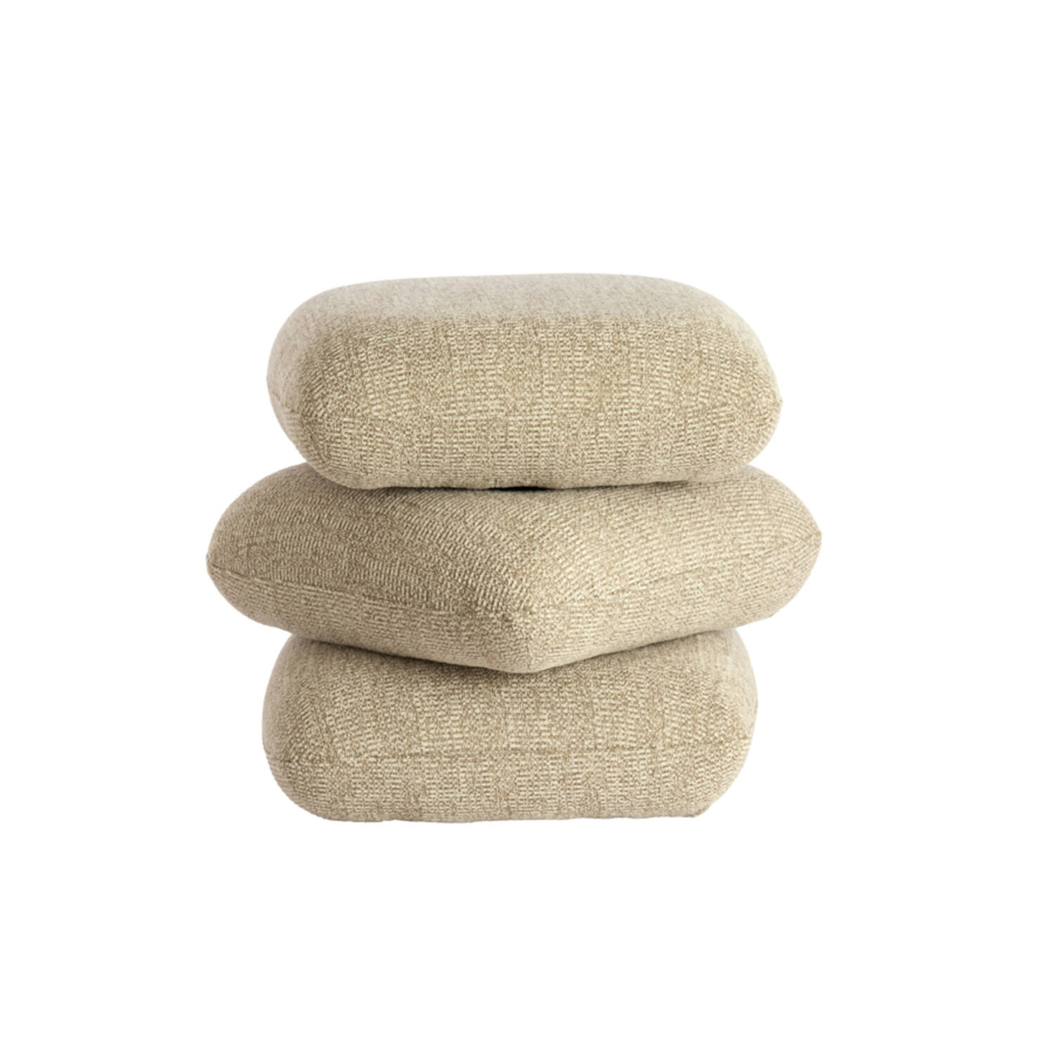 Pouf 44,5x44,5x44,5 cm LAURIE sand+cream