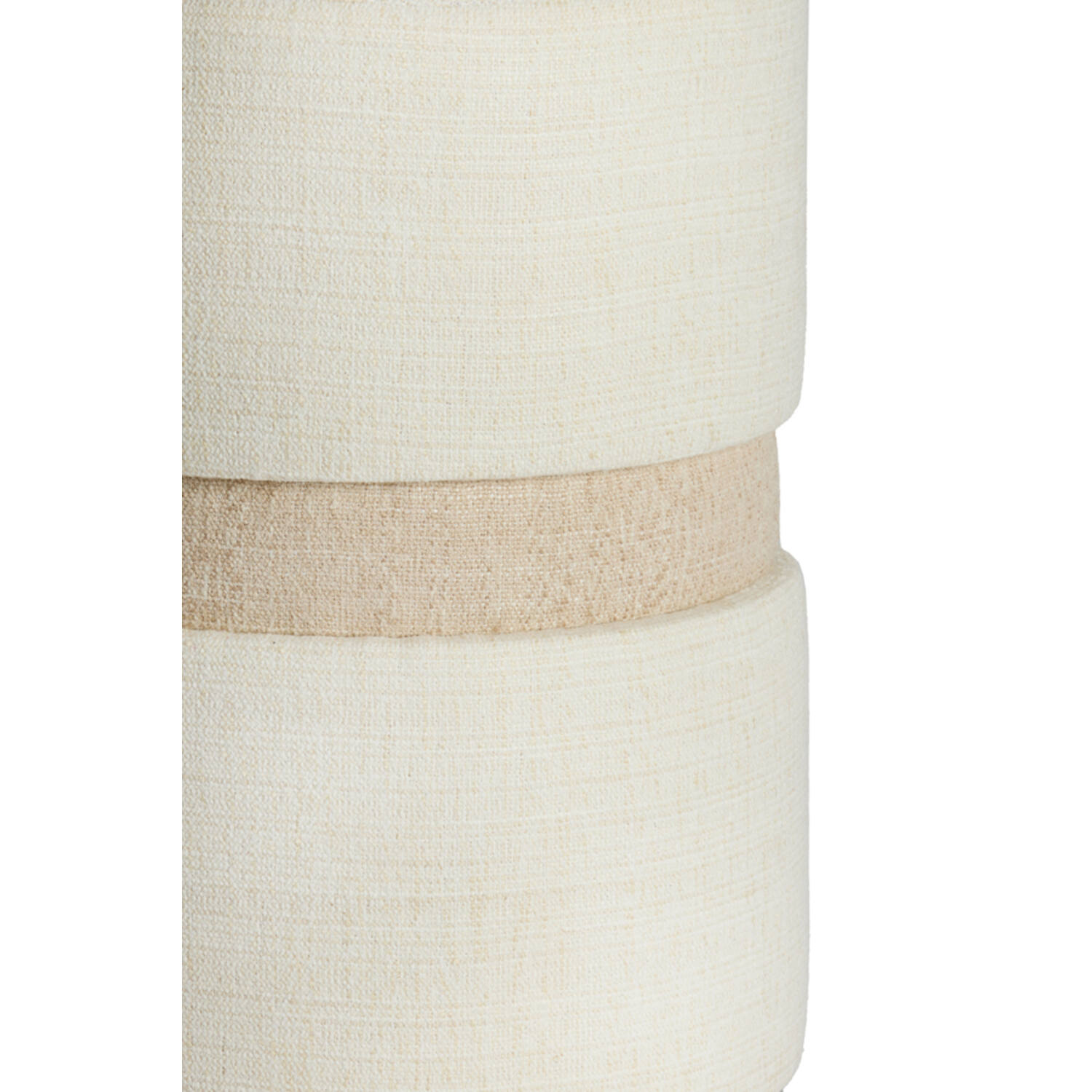 Pouf Ø35x46 cm NOVIRA beige+cream