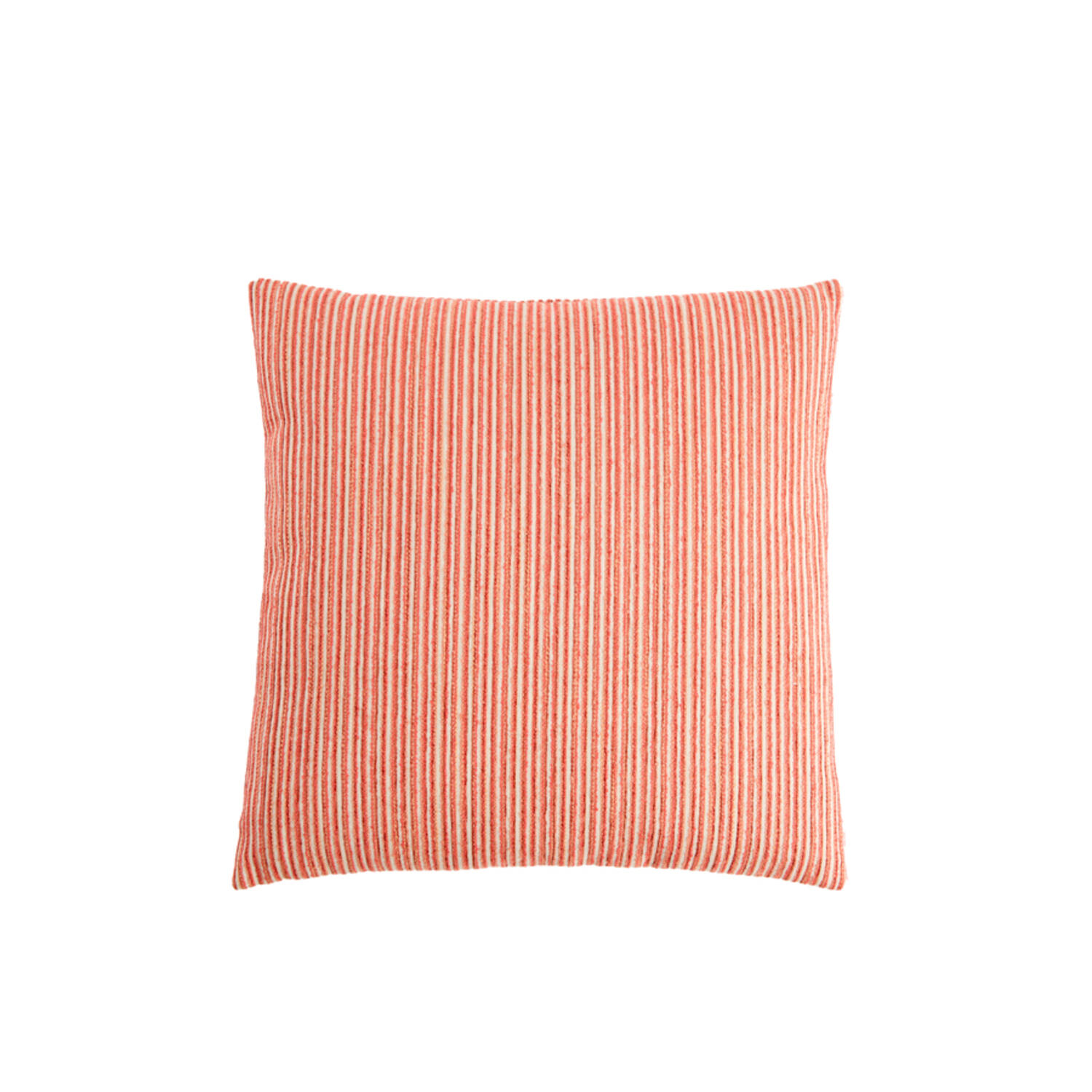 Cushion 45x45 cm HAYDEN cream+coral feather filled