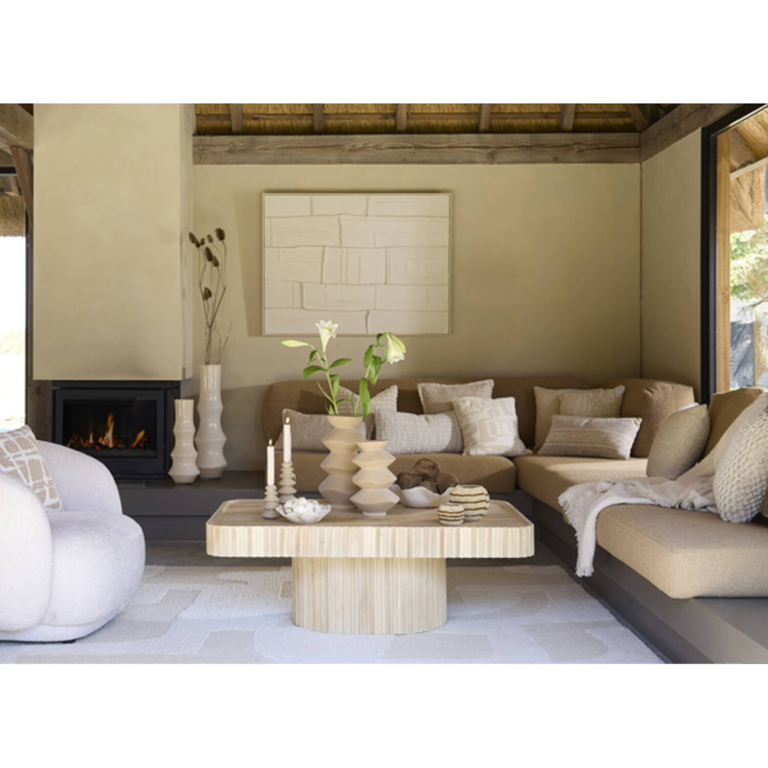 Cushion 60x30 cm SALINJA cream+beige