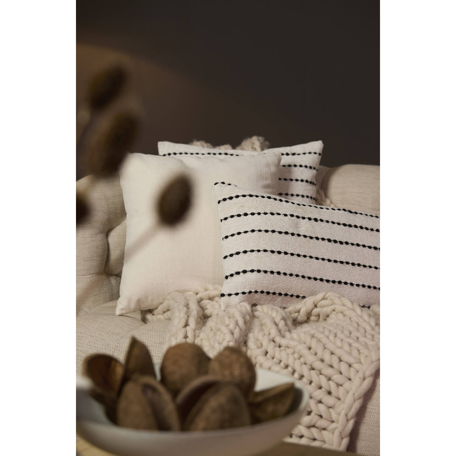 Cushion 45x45 cm DEMACO cream
