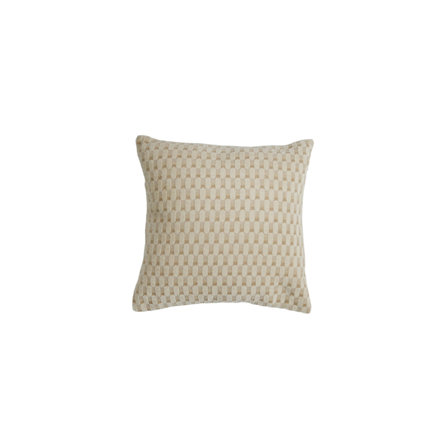 Cushion 45x45 cm KASSEL beige+cream feather filled