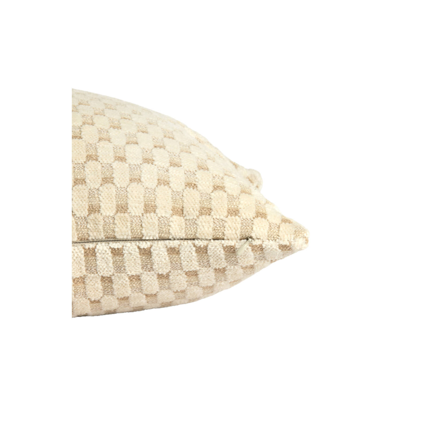 Cushion 45x45 cm KASSEL beige+cream feather filled