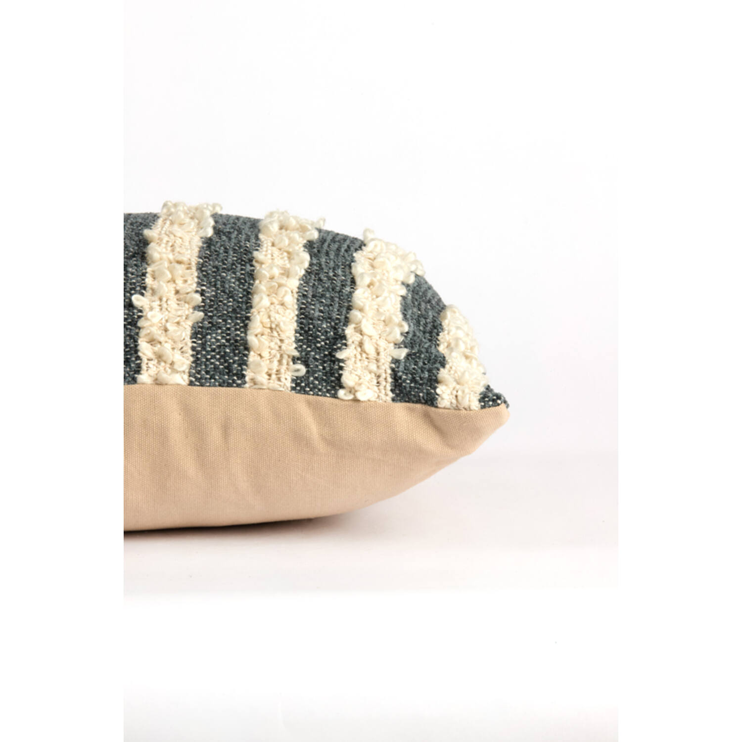 Cushion 60x30 cm NIMBA beige+denim blue