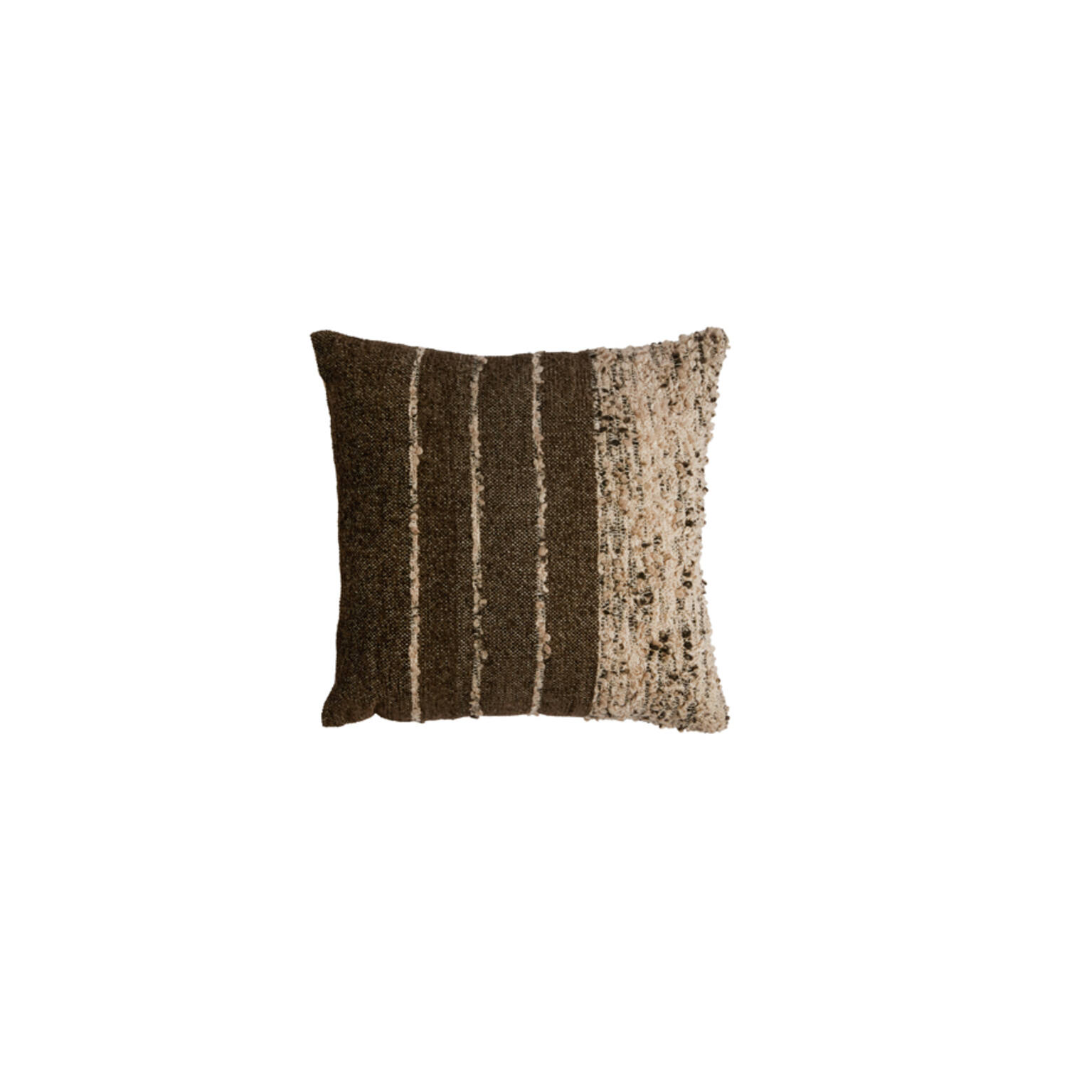 Cushion 45x45 cm TIANI dark brown+brown-cream