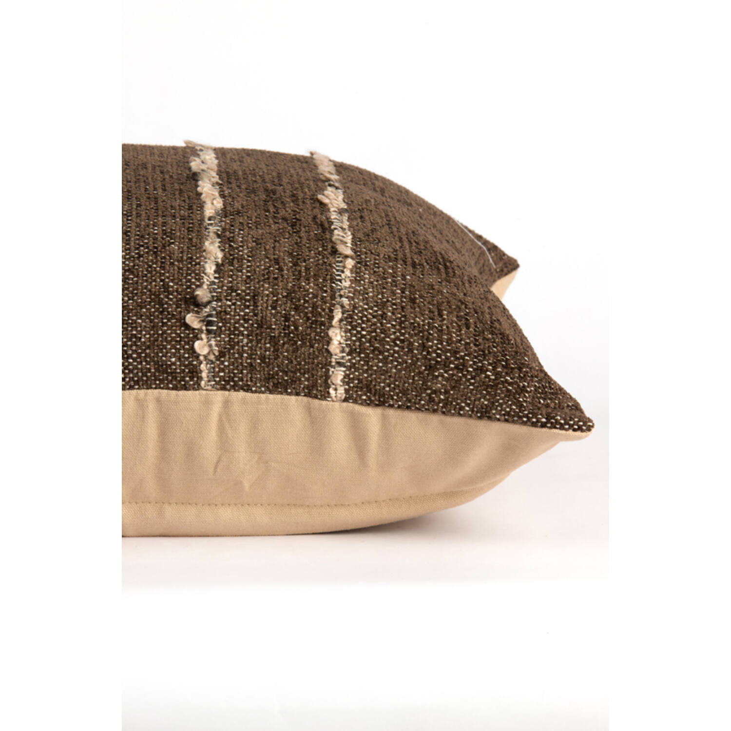 Cushion 45x45 cm TIANI dark brown+brown-cream