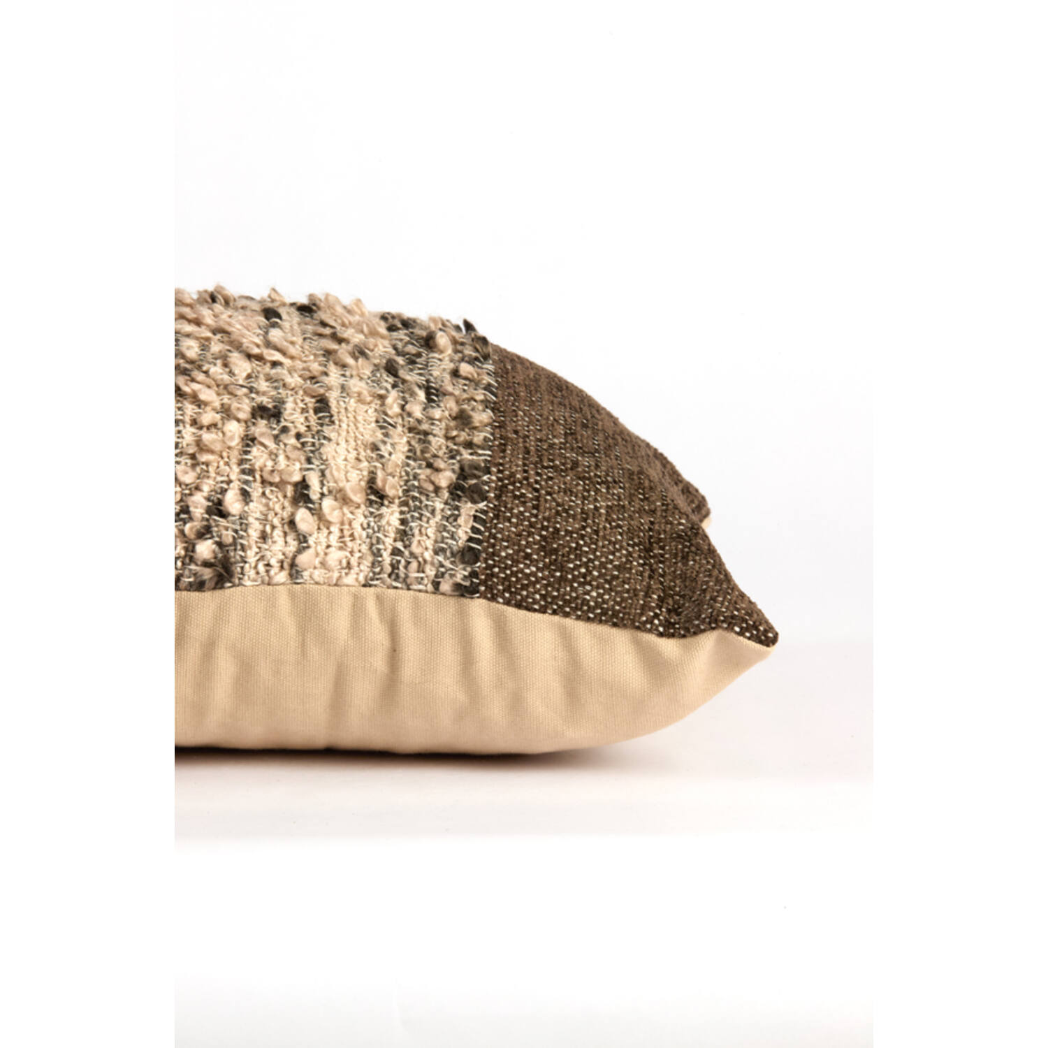 Cushion 60x30 cm TIANI dark brown+brown-cream