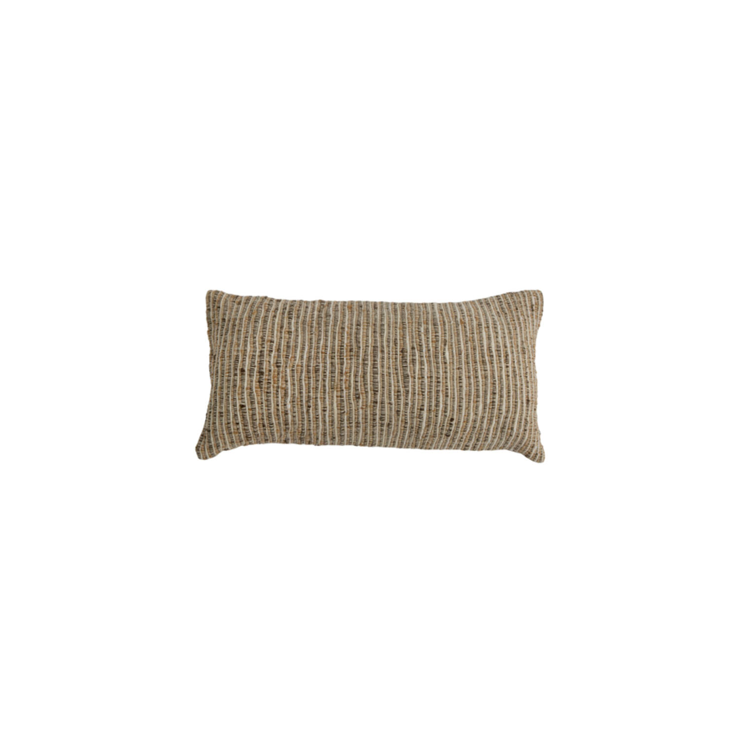 Cushion 60x30 cm LUNCA cream+brown+dark brown