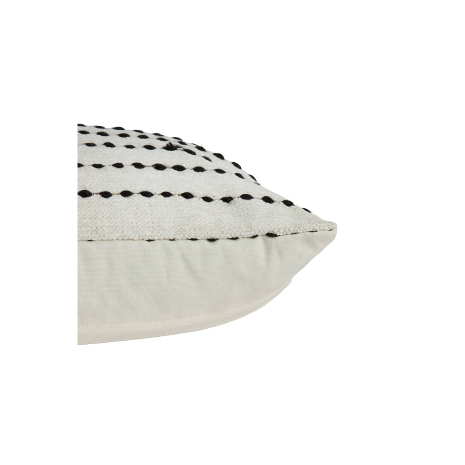 Cushion 45x45 cm LINKA cream+black