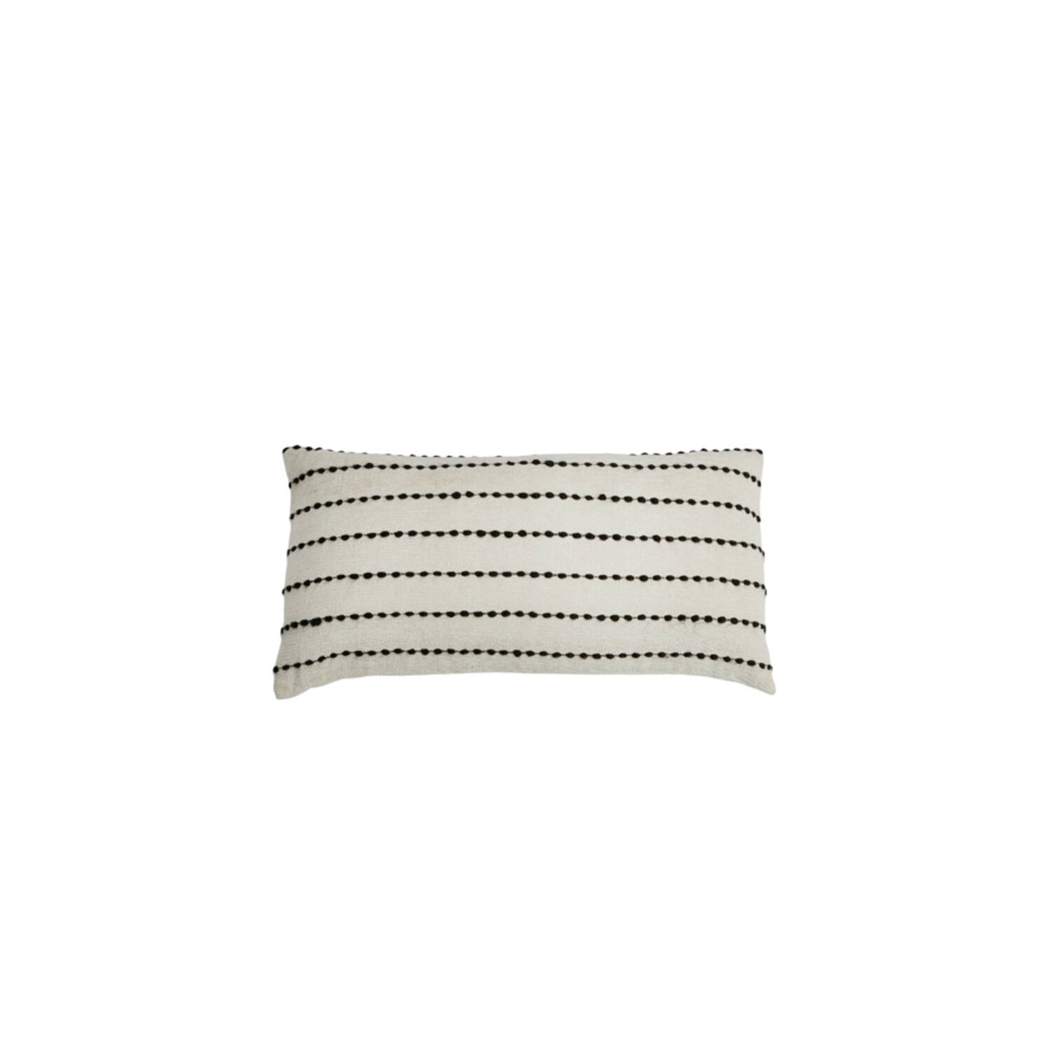 Cushion 60x30 cm LINKA cream+black