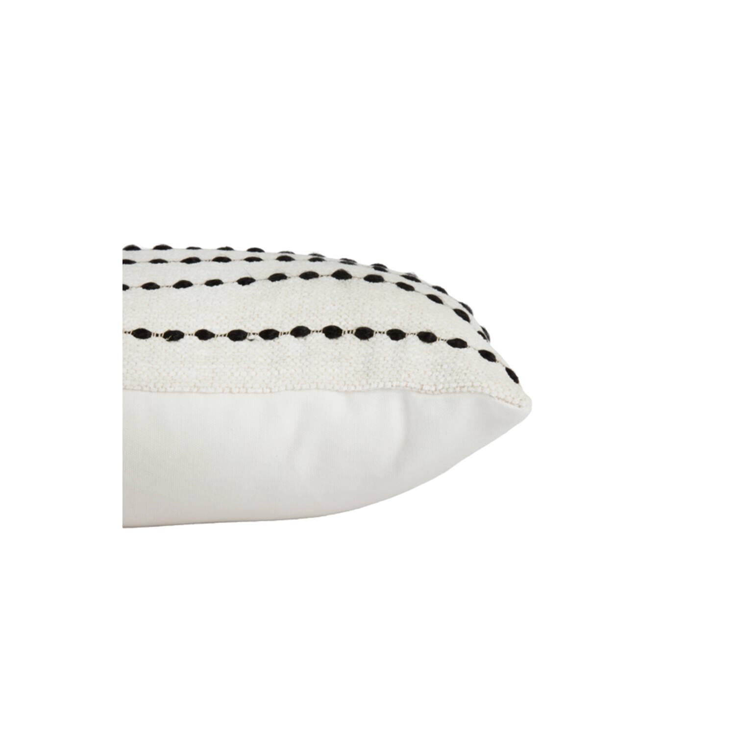 Cushion 60x30 cm LINKA cream+black