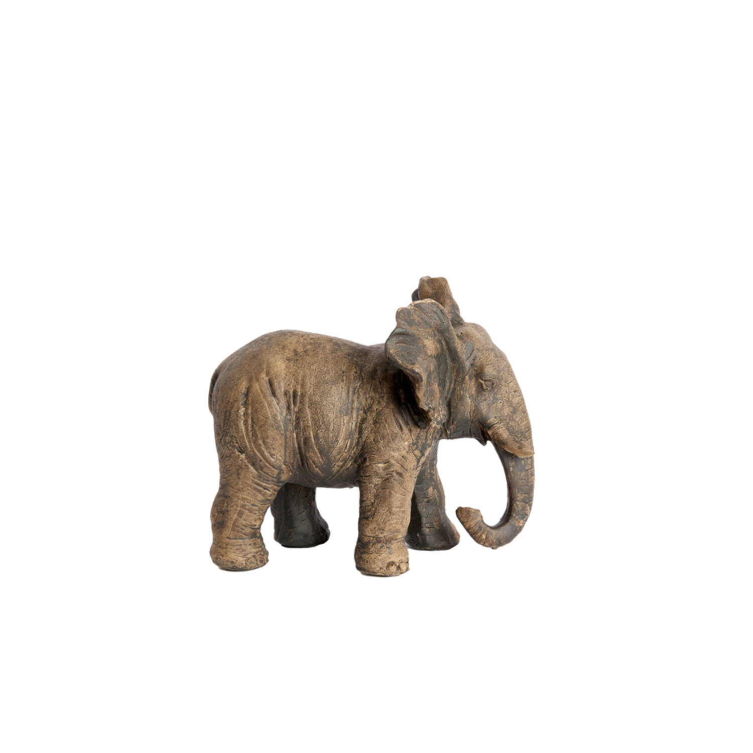 Ornament 24x17x20,5 cm ELEPHANT antique dark brown